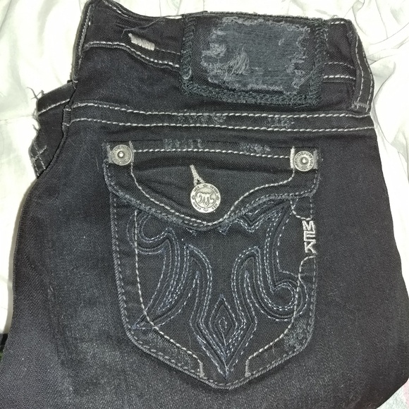 MEK Denim - MEK OAXACA Boot Cut Black Size 28/36 Jeans T11